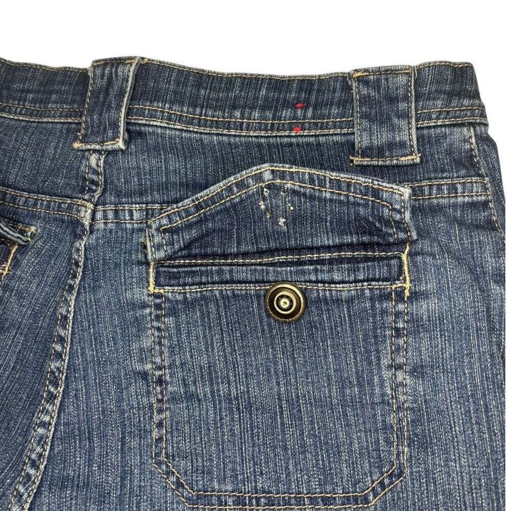 Lee Comfort Waistband Stretch Denim Utility Shorts Sz 10 P - Picture 7 of 7